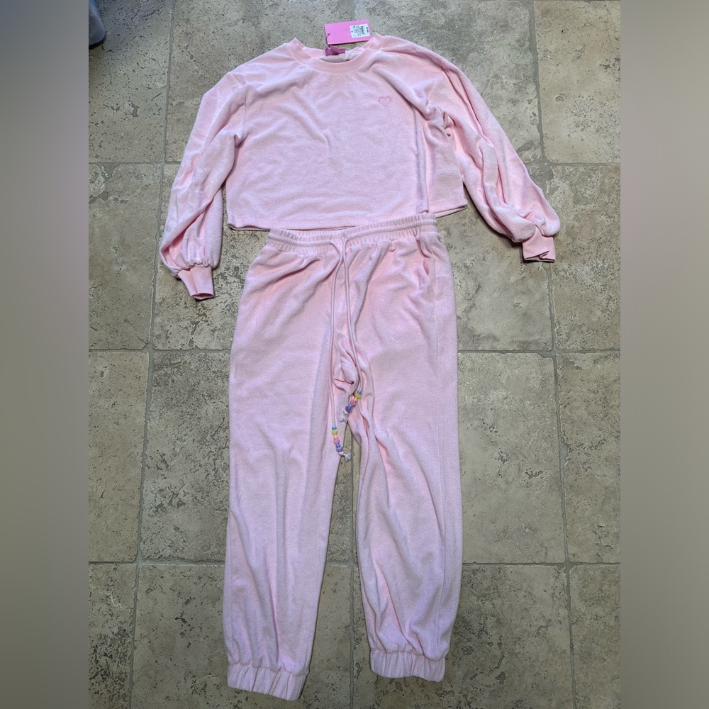 NWT Stoney Clover Lane X Target Pink Sweatsuit set